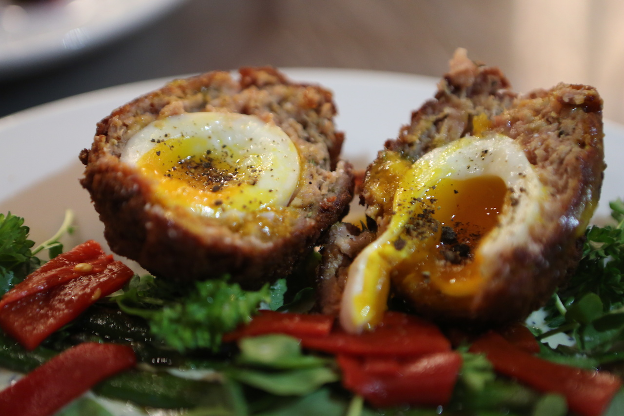 The Scotch egg starter was divine! The Scotch egg starter was divine!