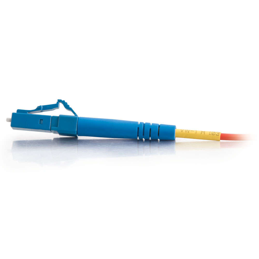 LC-LC 9/125 OS2 Simplex Single-Mode PVC Fiber Optic Cable - Red