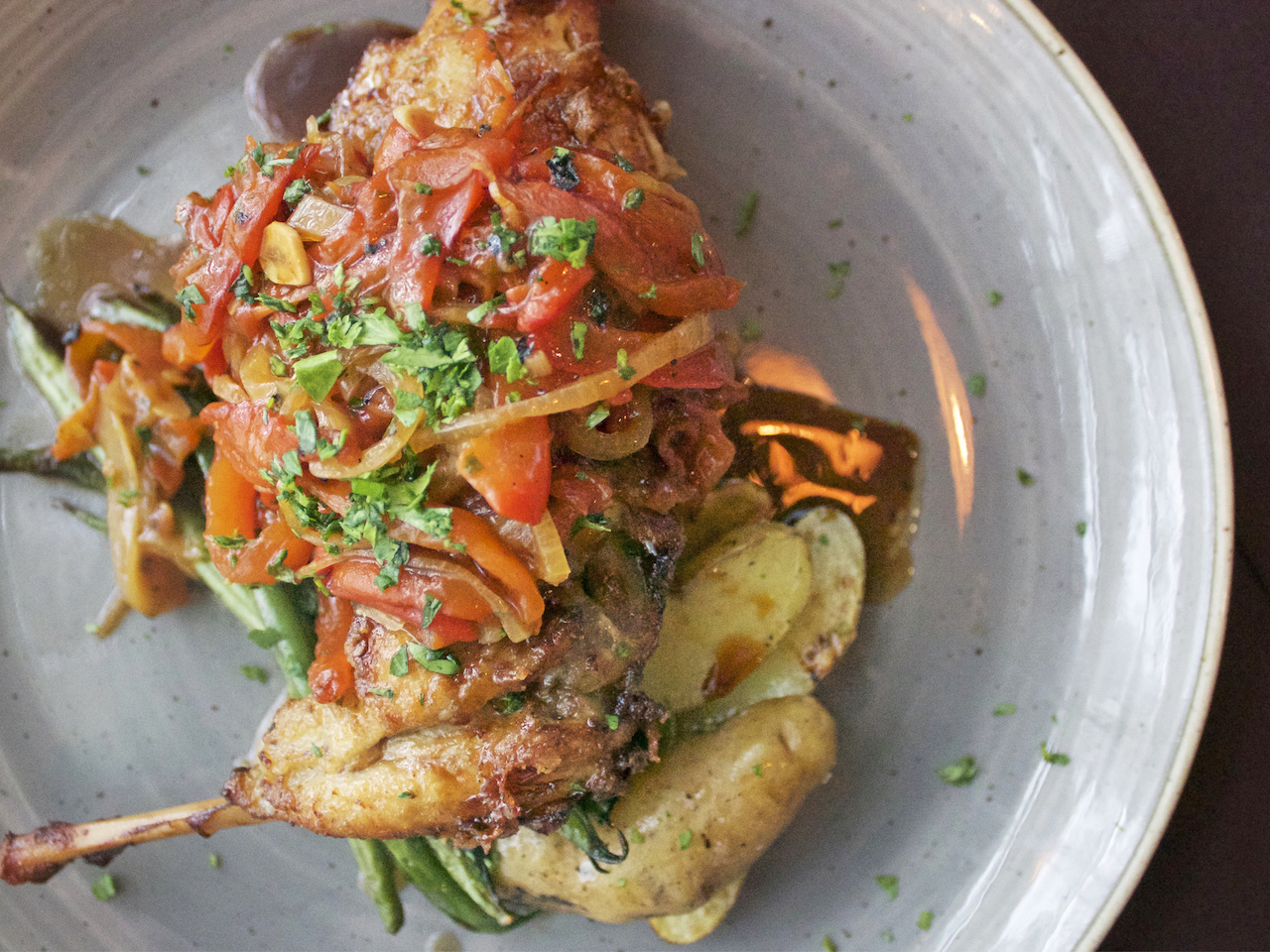 Rabbit and potatoes La Chasse