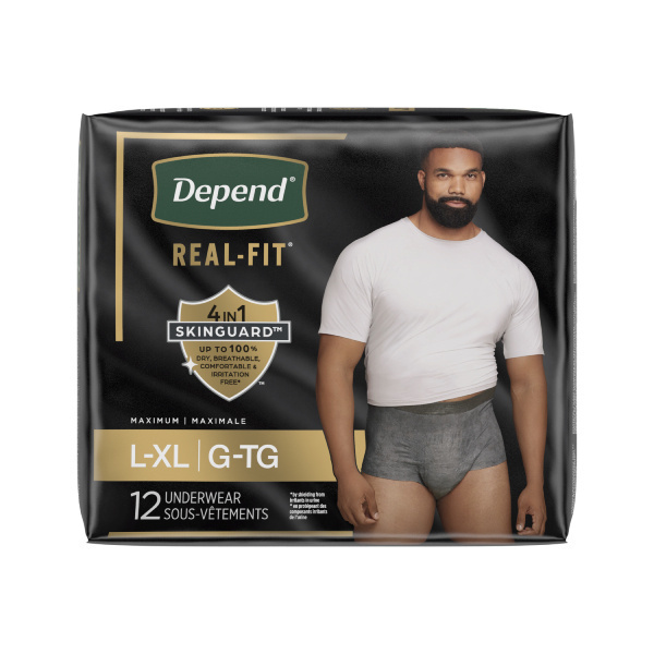Depend Real Fit for Men, Large/X-Large - 12/bag (DEMENXLT Health & Beauty Health Care Incontinence Aids) photo