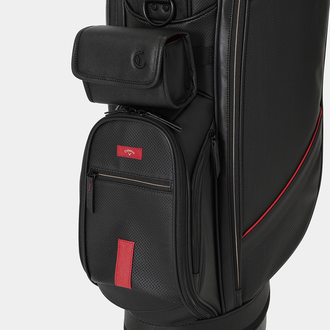 パンチング合皮スタンド式キャディバッグ (MENS)