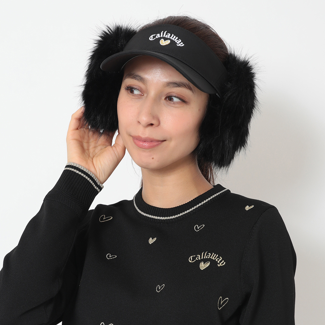 オンライン限定】ラブキャロウェイバイザー《耳当て取り外し可》 (WOMENS)