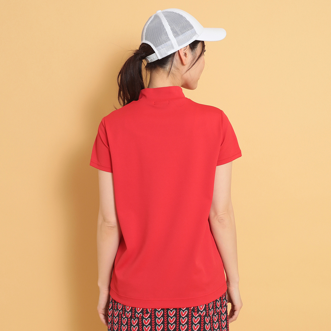 ラブキャロウェイ半袖モックネックシャツ (WOMENS)