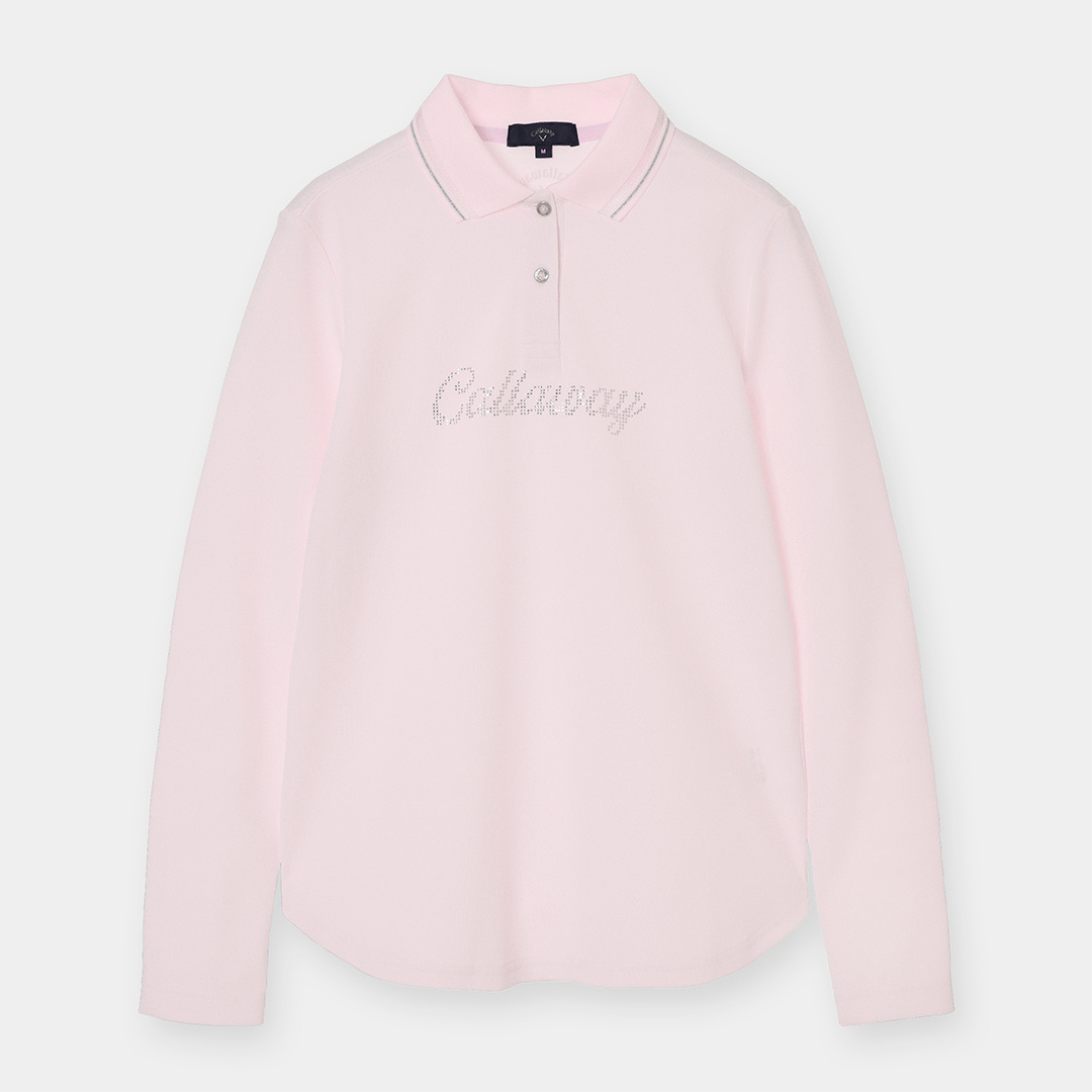 ポリエステルカノコ長袖ポロシャツ (WOMENS)