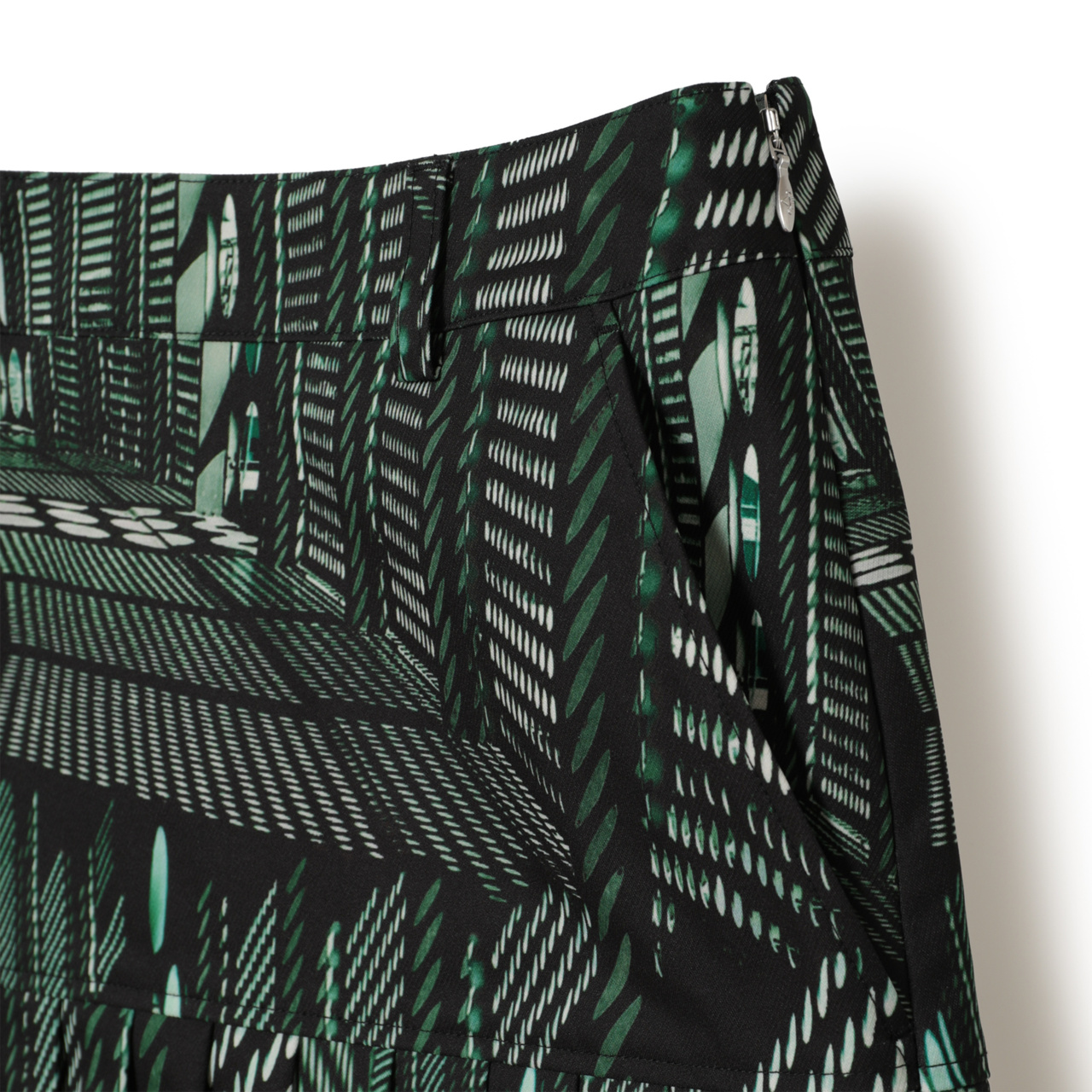 ミュージアムプリントプリーツスカート (WOMENS)