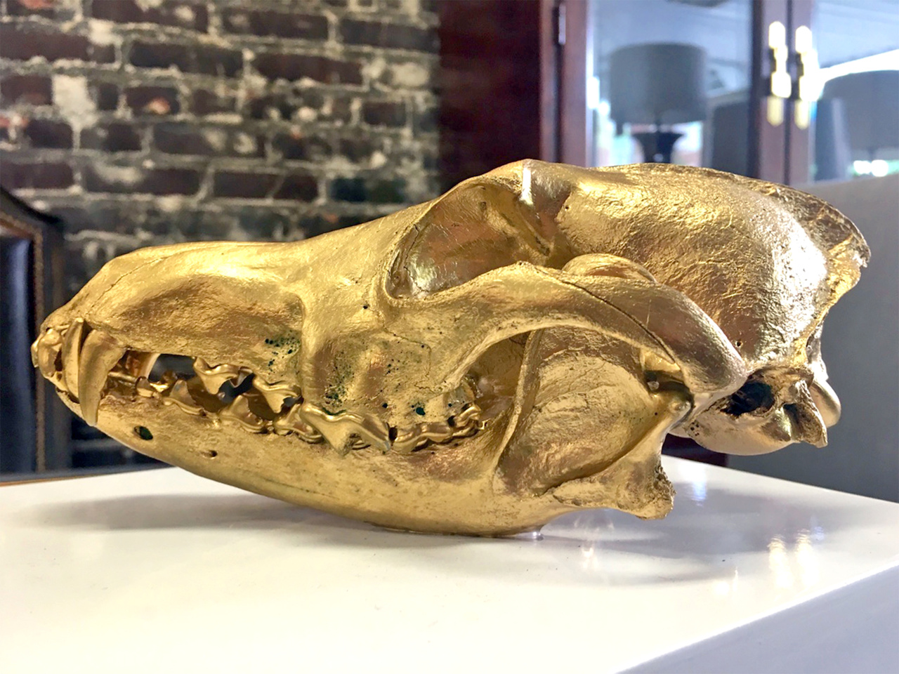 Image: Gold and White Dinosaur Box, $79. Image: Gold and White Dinosaur Box, $79.