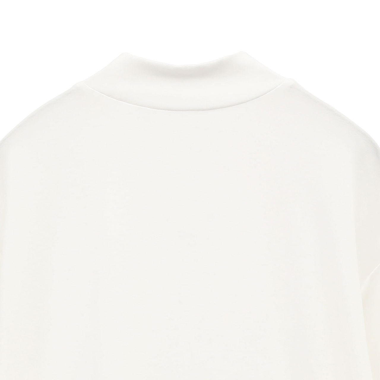 ソフトタッチ ロゴプリント 長袖モックネック(MENS)