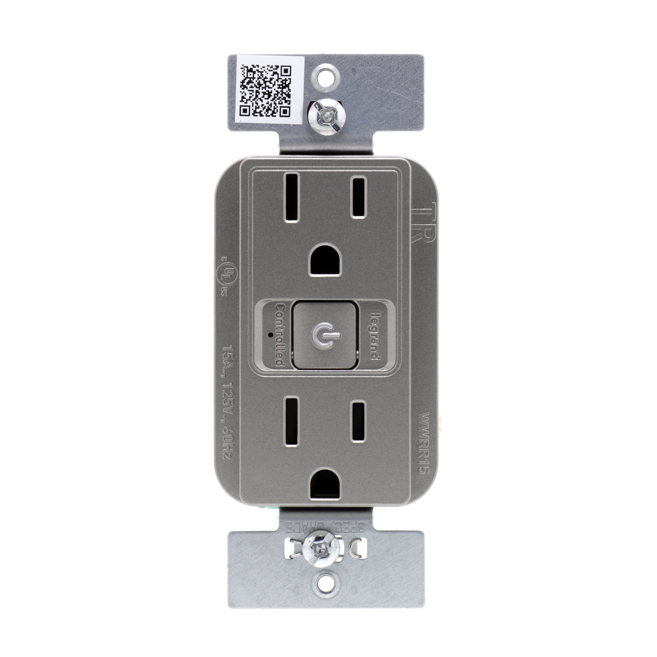 radiant Collection Smart Outlet in Nickel