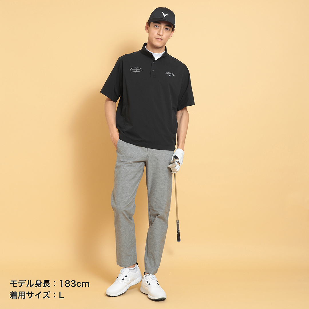 【size5】ラッセルノ ゴルフ ストレッチ プルオーバーブルゾン/パンツ size5】ラッセルノ ゴルフ Russeluno GOLF パンツ 紺
