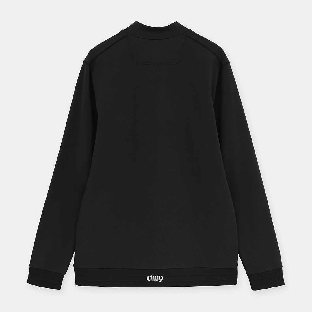 綿ベア天長袖モックネックシャツ (MENS)