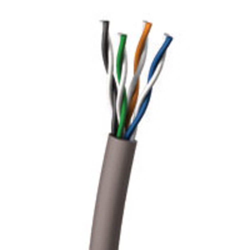 Cat5e Bulk Unshielded (UTP) Ethernet Network Cable with Solid Conductors - Plenum CMP-Rated