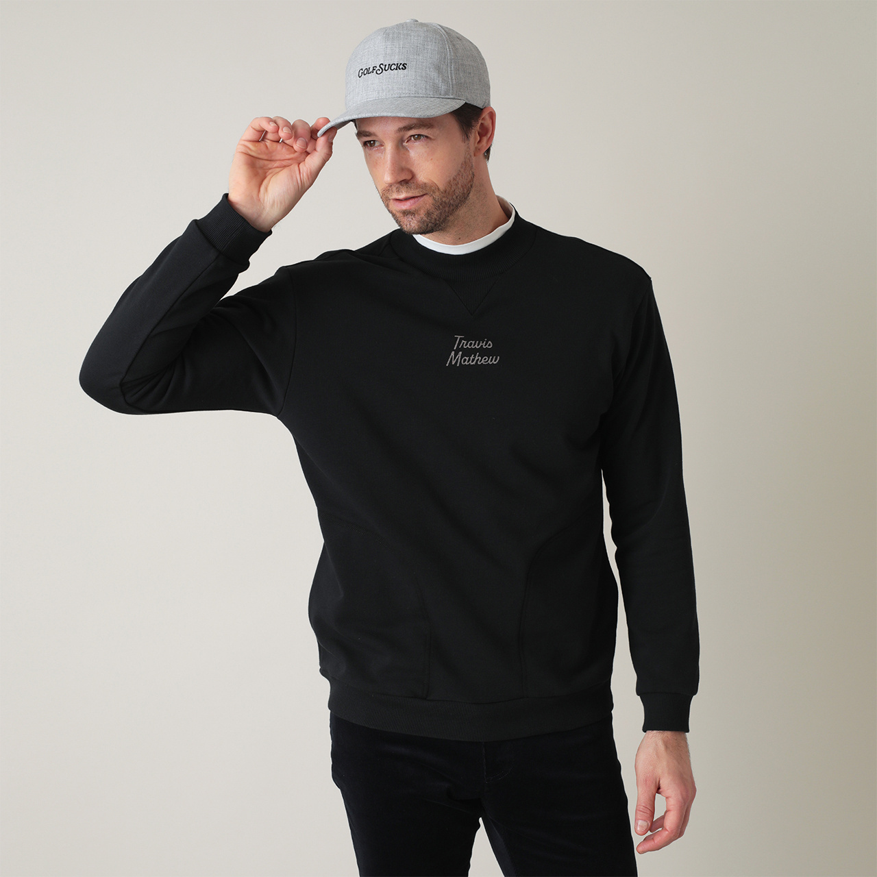 T/C裏毛 スウェット モックネック(MENS)