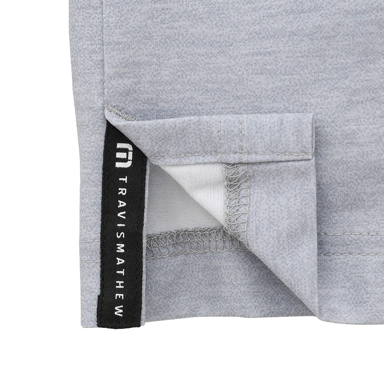 PGG◾️半袖モックネック◾️ グレー クオータージップ 半袖モックネック(MENS)