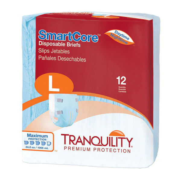 Tranquility SmartCore Briefs, Large, 12/bag (TQSCBLT Health & Beauty Health Care Incontinence Aids) photo