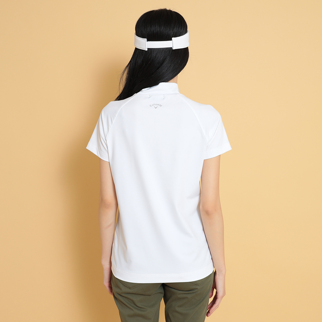 半袖モックネックシャツ (WOMENS)