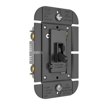 Product image for P&S TSD1103PBK TOGGLE SLIDE DIMMER