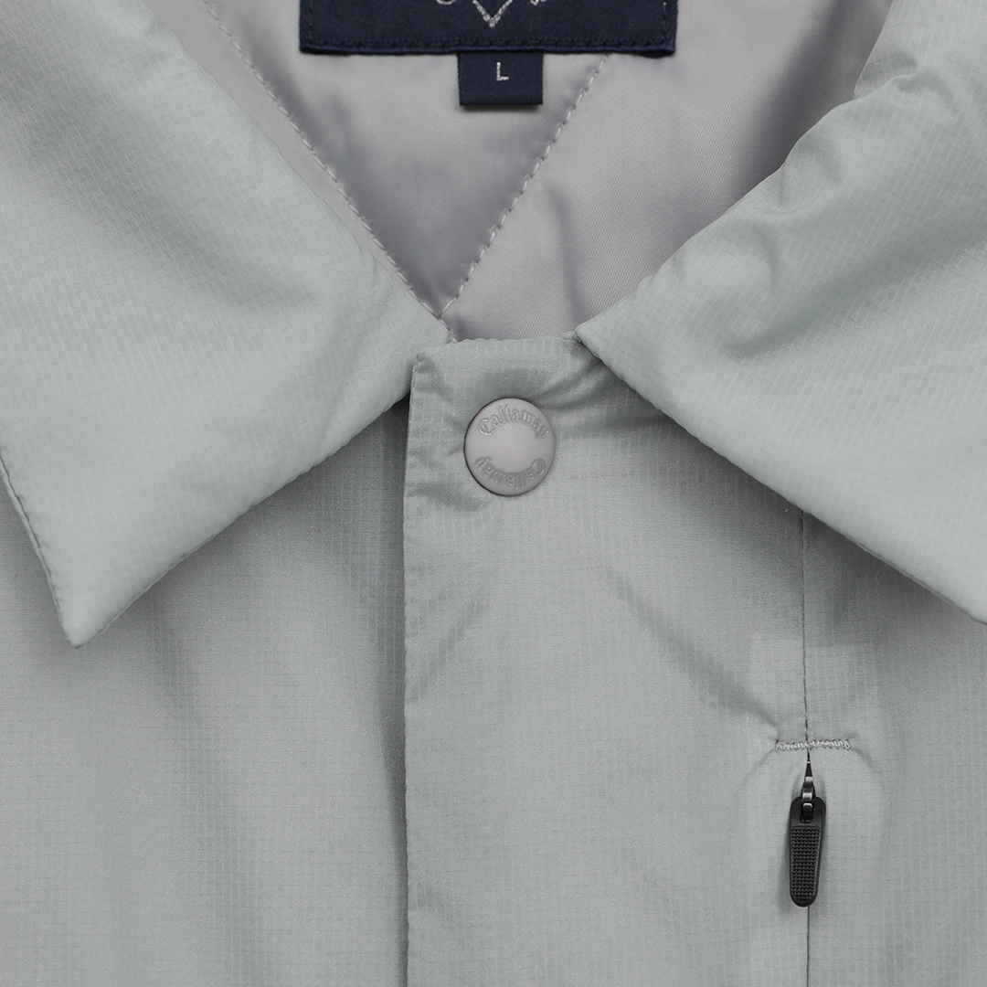 ストレッチミニリップ中綿コーチジャケット (MENS)