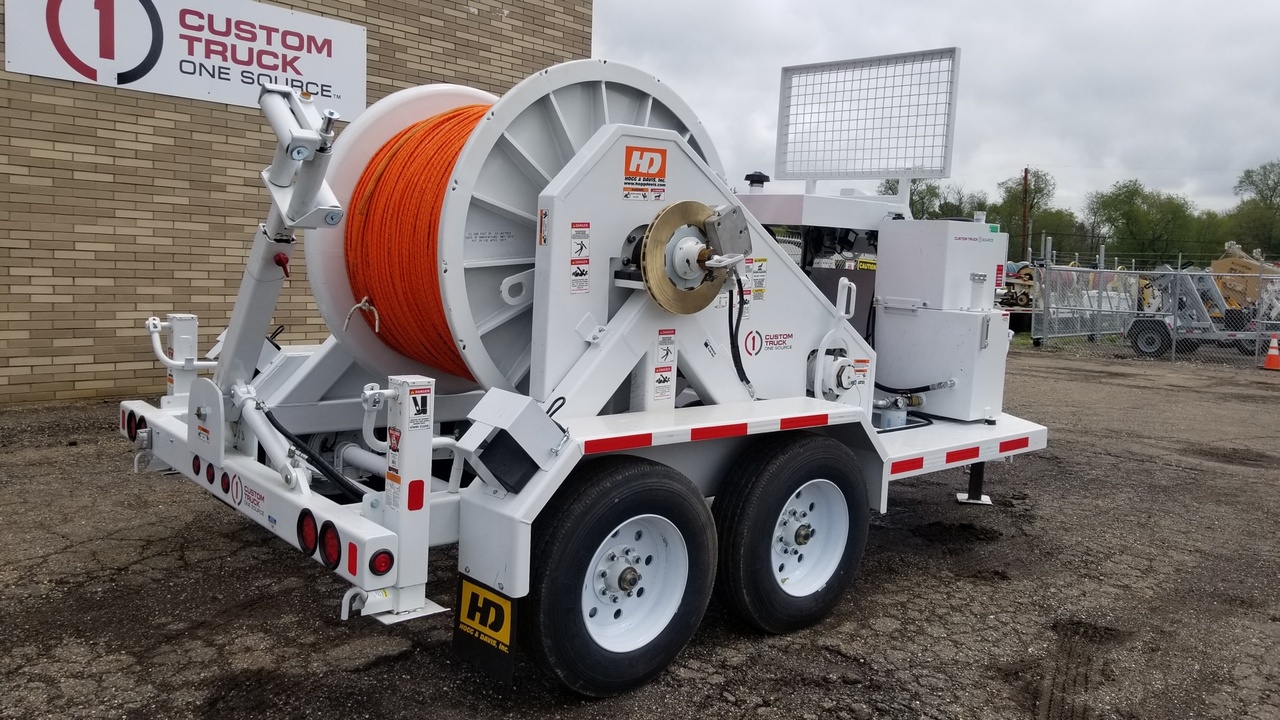 6,000 lbs 15,000 ft of 3/4 in rope Single Drum Puller Rental Custom