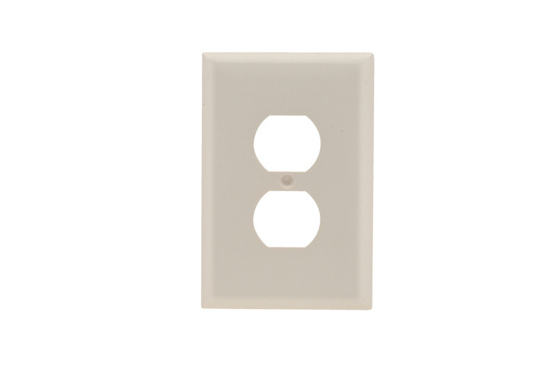 Duplex Receptacle Openings, One Gang, Light Almond