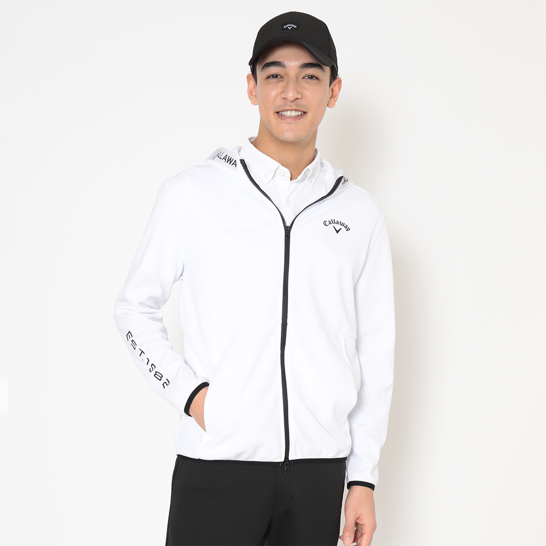 ダブルニットフルジップスウェットパーカー (MENS)