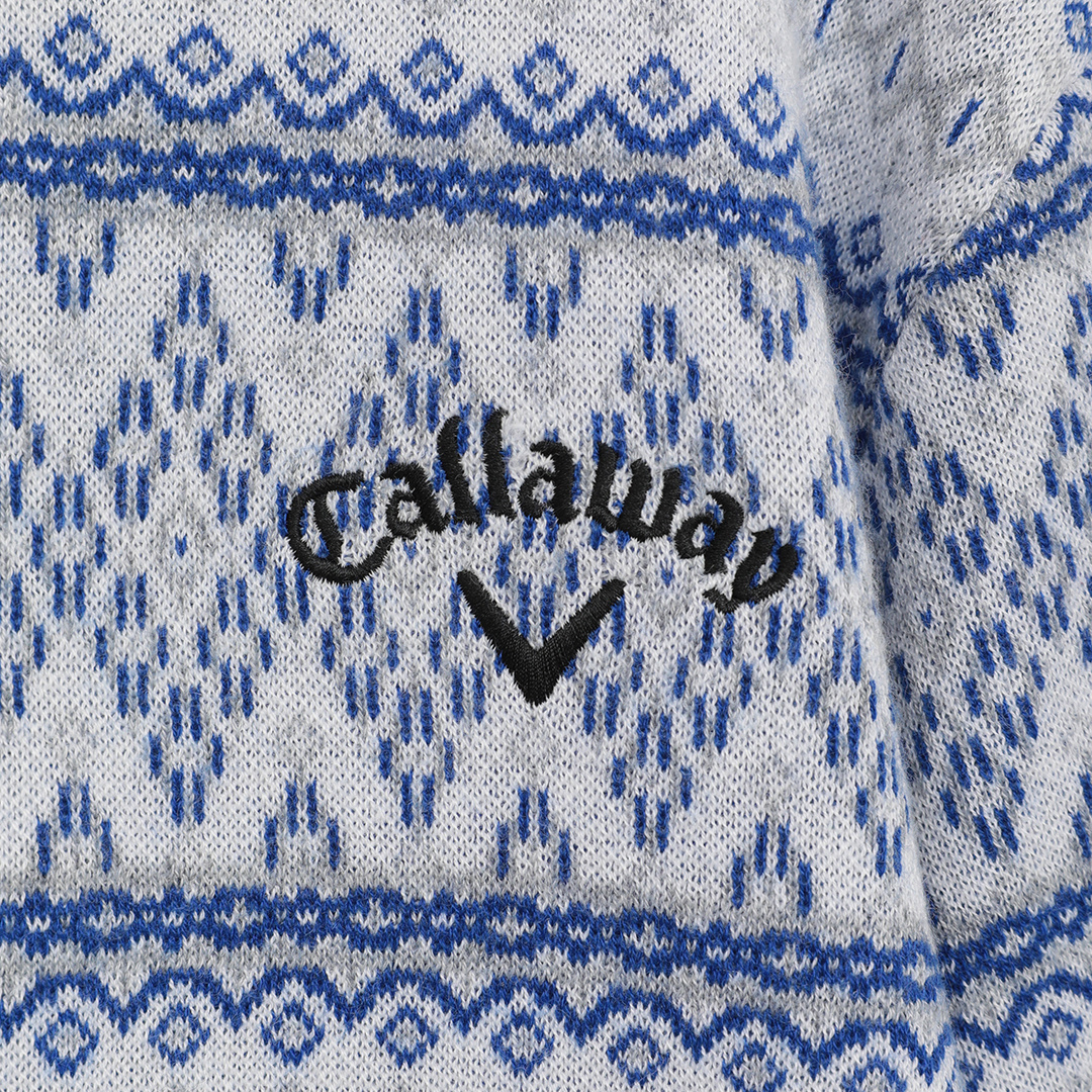 ノルディック柄クルーネックニット ※4Lサイズあり (MENS)