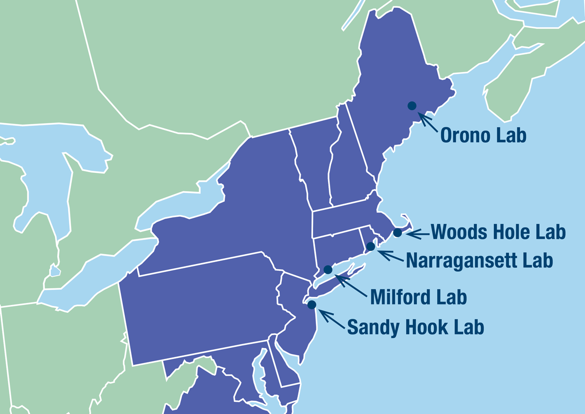 Northeast Fisheries Science Center locations