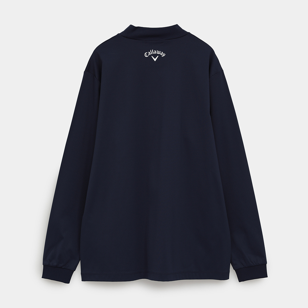 スムース長袖モックネックシャツ ※4Lサイズあり (MENS)