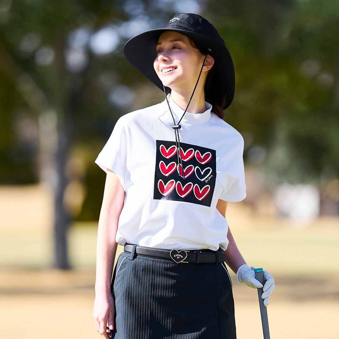 オンライン限定】ラブキャロウェイ ハートプリントオニカノコモック