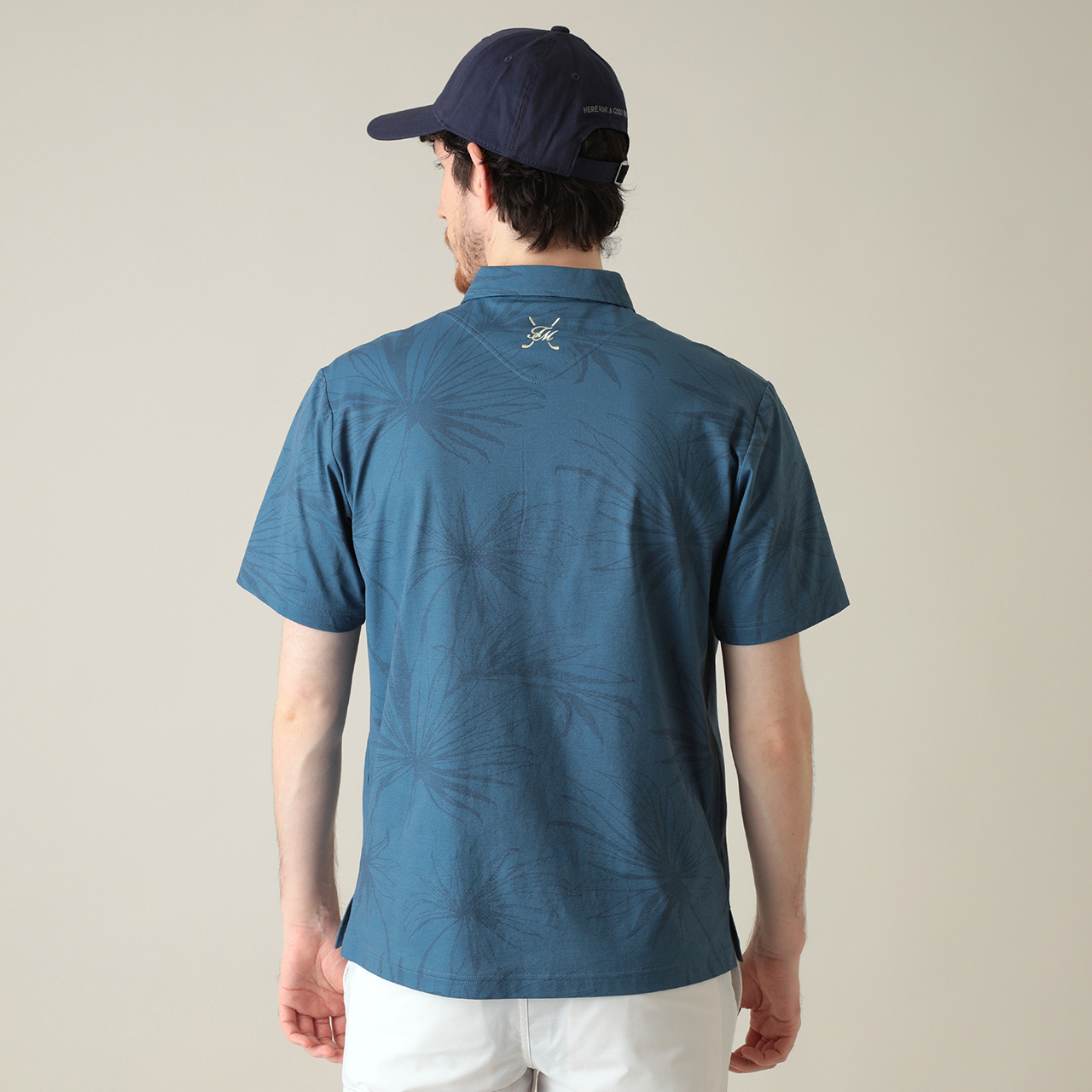 半袖フローラルプリントポロ(MENS)