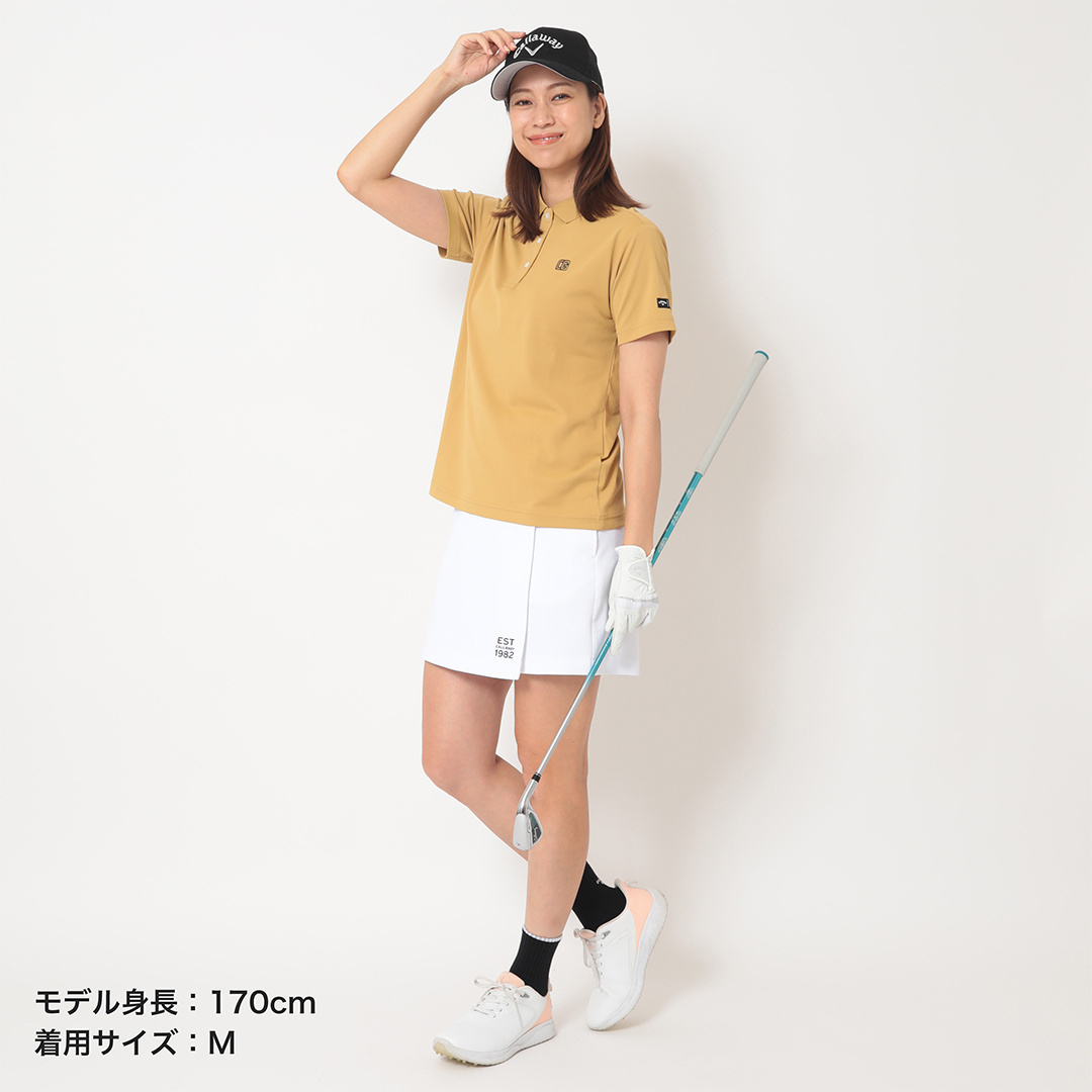 ポリエステルカノコルーズフィット半袖ポロシャツ (WOMENS)