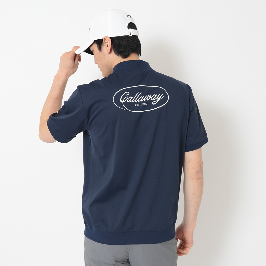 スムース半袖モックネック ※S/4Lサイズあり (UNISEX)