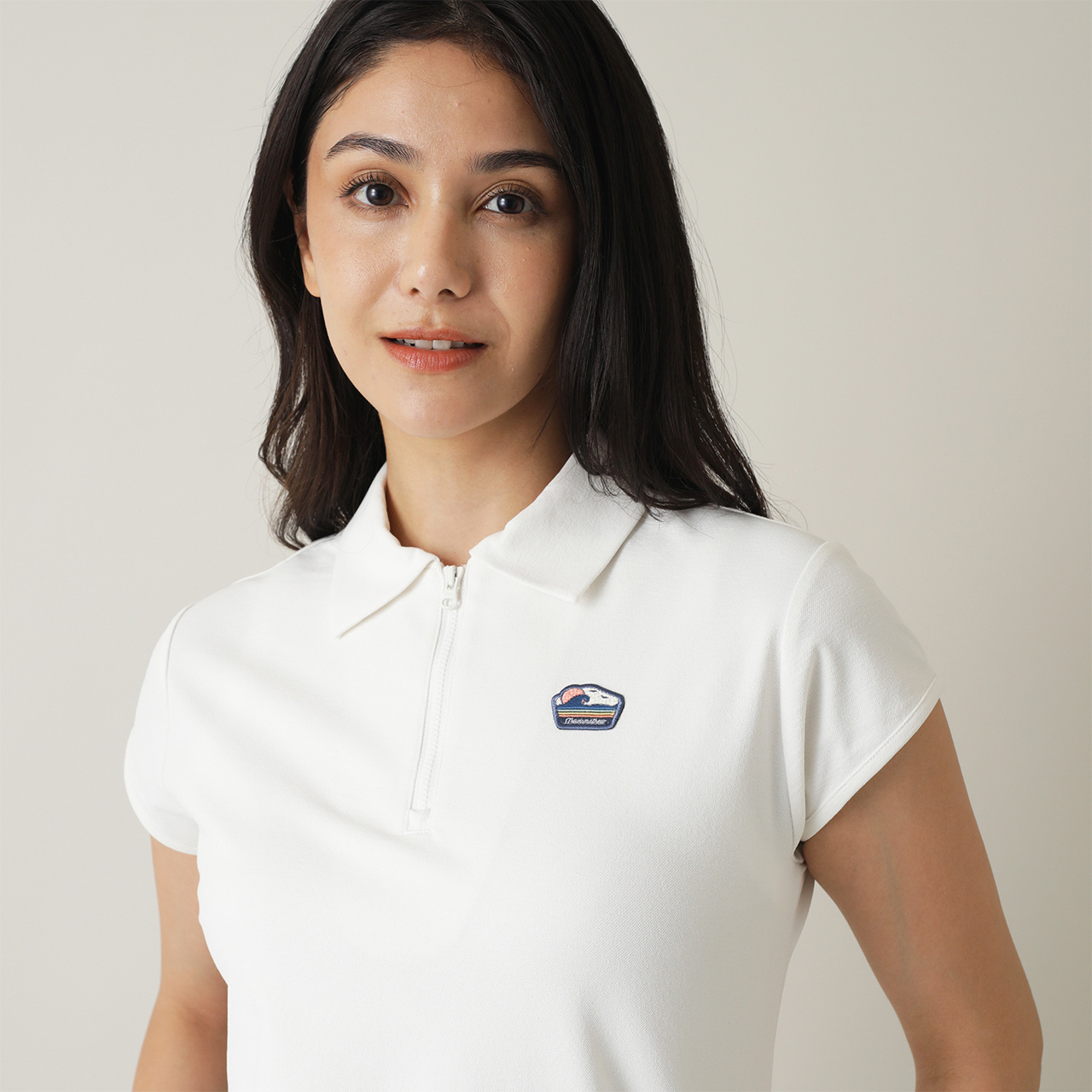 1piu1uguale3 GOLF フリル　フレンチスリーブ　シャツ　ポロシャツ 1PIU1UGUALE3 GOLF ポロシャツ GRADATION S/S POLO メンズ