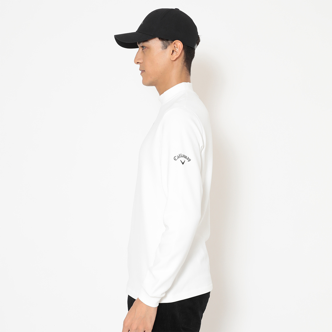 カルイシ長袖モックネックシャツ ※4Lサイズあり (MENS)