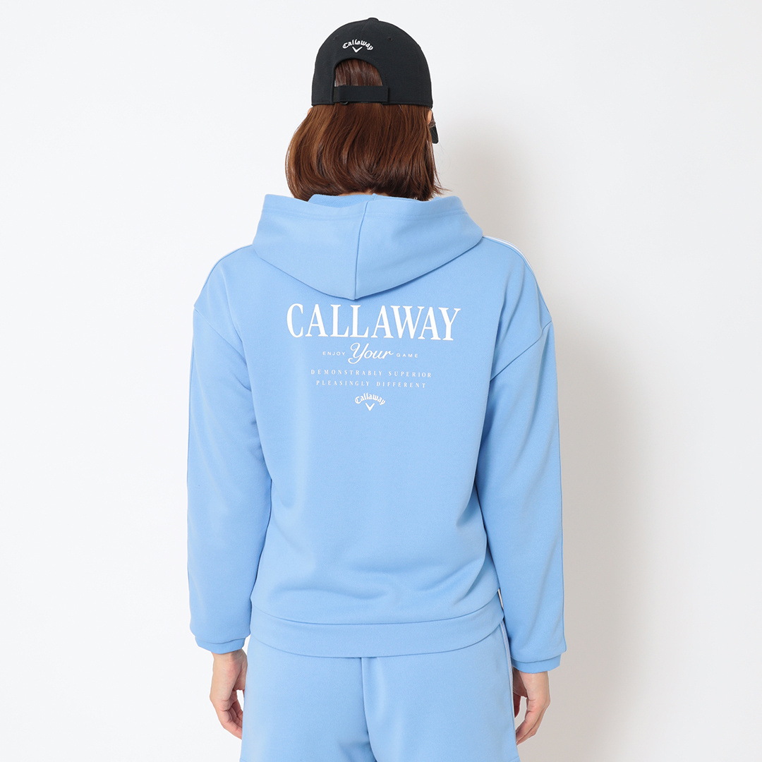 裏毛スウェットフルジップパーカー (WOMENS)