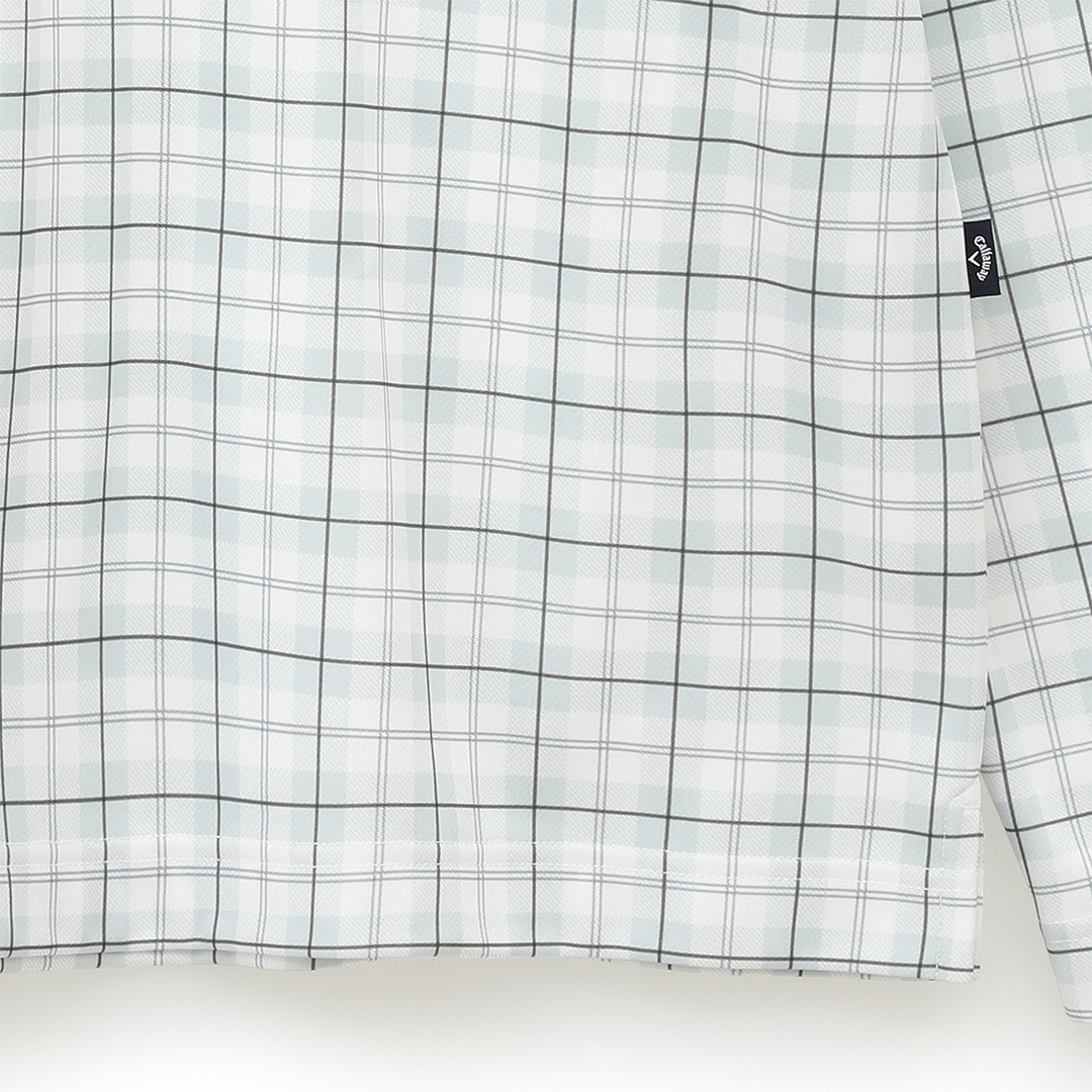 チェックプリント裏起毛シャツ (MENS)