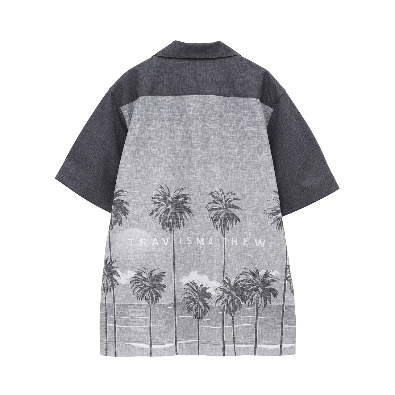バックプリント 半袖開襟シャツ(MENS)