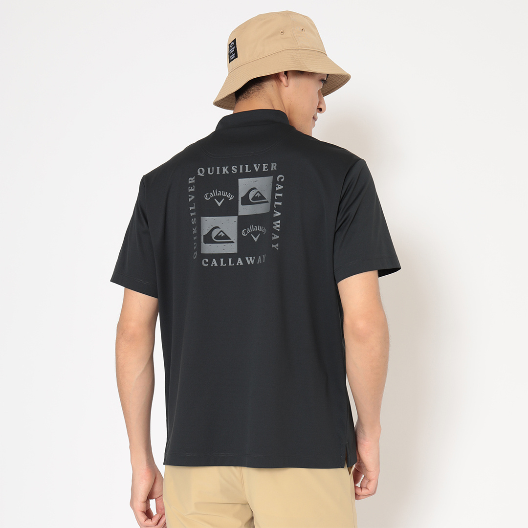 QUIKSILVERコラボ/バックロゴ半袖モックネック (MENS)