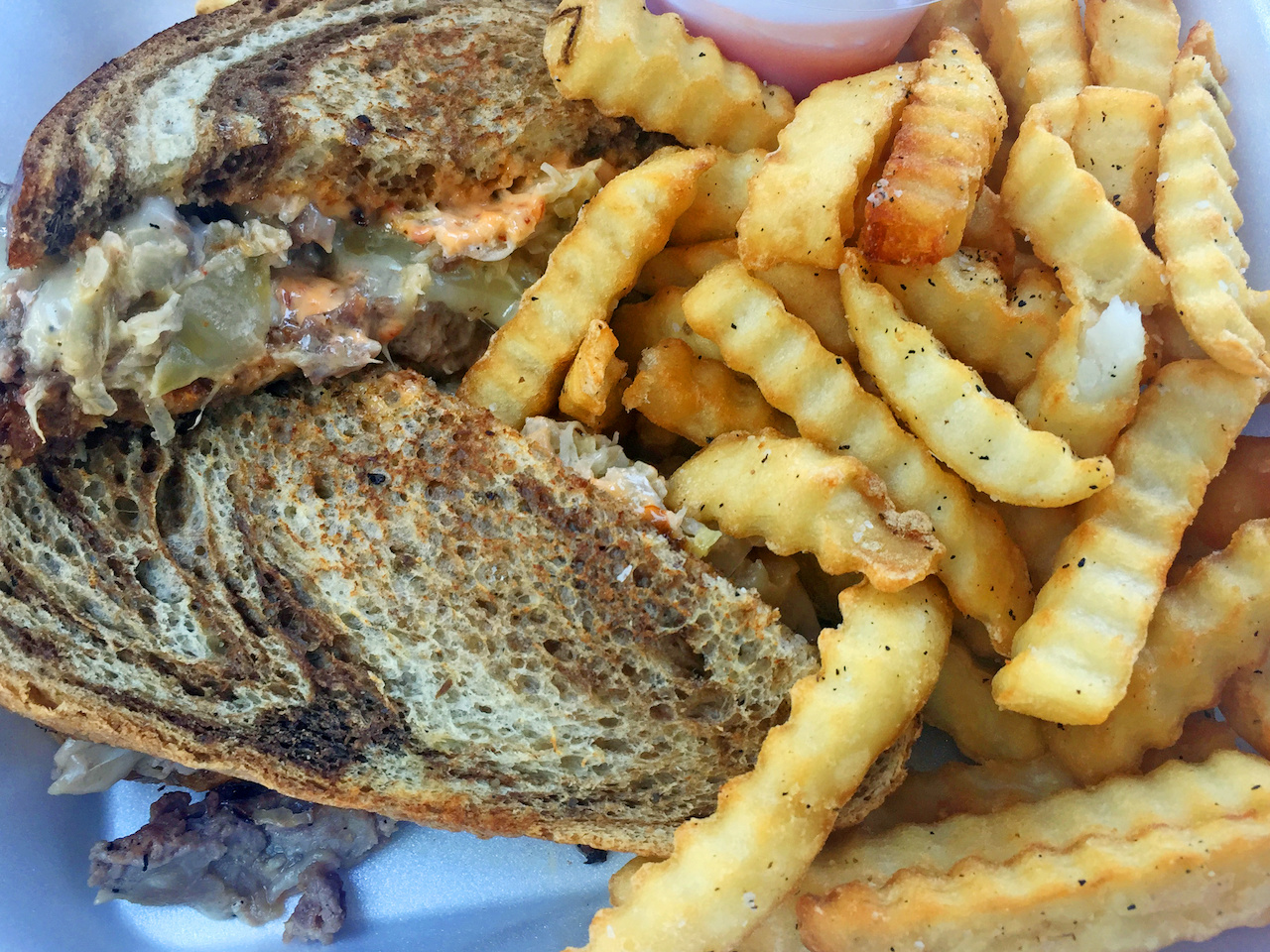 The 'rocket rueben is an Off the Hook special that always makes a splash! The 'rocket rueben is an Off the Hook special that always makes a splash!