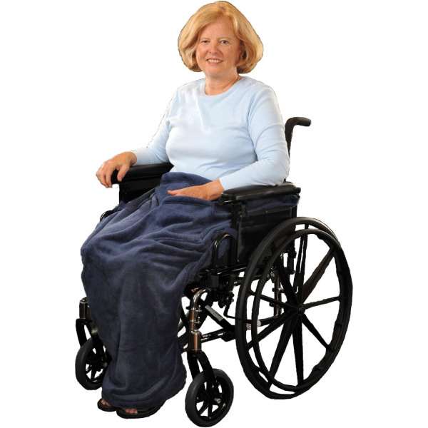 Granny Jo Lightweight Wheelchair Blanket, Navy, 1/each (GJ0601) photo