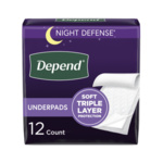 Depend Night Defense Underpads, 21 in x 36 in
