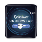 Reassure Maximum Underwear for Men, Small/Medium - 20/bag