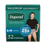 Depend Maximum Underwear for Men