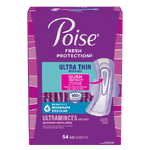 Poise Ultra Thin Pad w/Wings, Moderate Regular