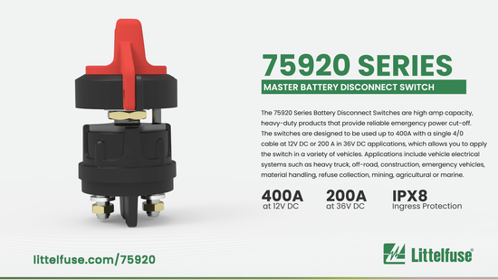 ●NCD 75920 Battery Disconnect Switch - Peerless Electronics Inc.