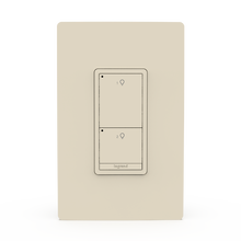 Wattstopper PLUS Wired Standard Switch, 2B 0R, Light Almond