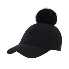 여성 니트워머 세트 방울 볼캡