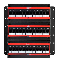 Cat 5e 36-Port Wall-Mount Jack Panel with Stand-Off Legs