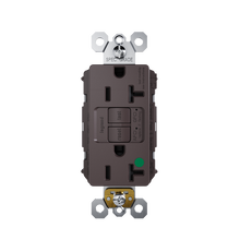 radiant® Tamper-Resistant Hospital Grade Dual Function 20A Duplex Self-Test AFCI/GFCI receptacle, Brown