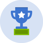 illustration of winner trophy