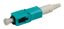 SC PC reusable connector, field-installable, 50/125 LOMF